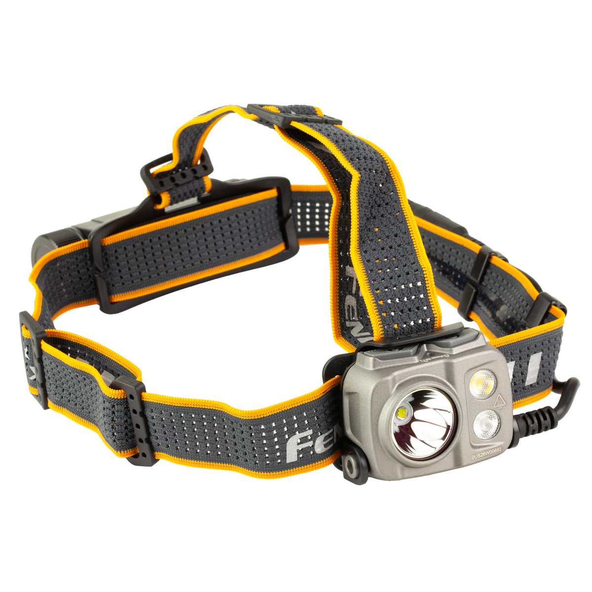 FENIX HP25R V2, Headlamp, White/Red LED, 1,600 Lumens, Matte Finish, Black, Includes Headband and Rechargeable ARB-L21-5000 Battery