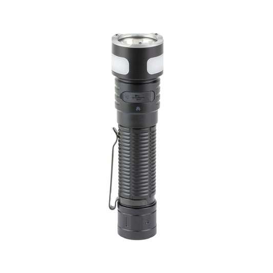 FENIX LD35R, Flashlight, White/Red/Blue LED, 1,800 Lumens, Anodized Finish, Black, Includes Rechargeable 18650 Battery and USB Type-C Charging Cable