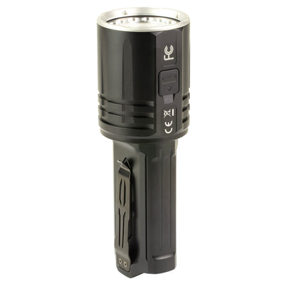 FENIX LR36R, Flashlight, White LED with White Laser, 10,000 Lumens, Anodized Finish, Black, Includes (2)-Rechargeable ARB-L21-5000 Batteries and USB Type-C Charging Cable