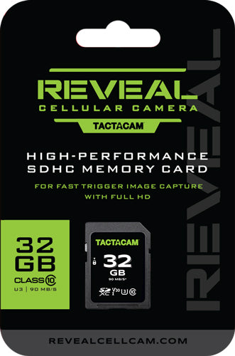 Tactacam Reveal Full Size 32gb SD Card Class 10