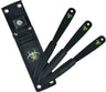 Ruko Throwning Knives 3 PC 7.38" Carbon Steel Clamshell