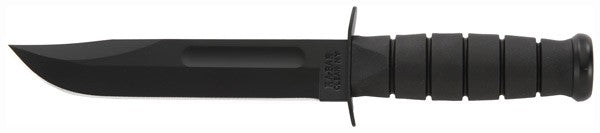 Ka-bar Fighting/utility Knife 7" W/plastic Sheath Black