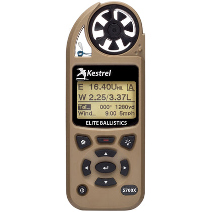 Kestrel 5700x Elite W/ballistics TAN