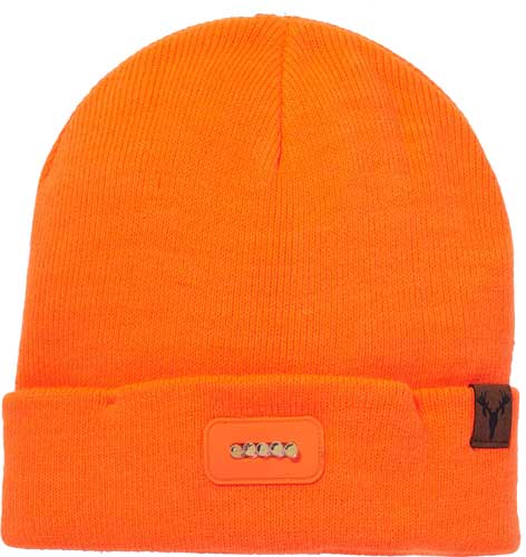 HOT Shot Basics Lighted Knit CAP Bolt 5-bulb Blaze