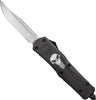 Cobratec Large FS3 OTF Black Punisher 3.5" D2 Steel DRP PNT