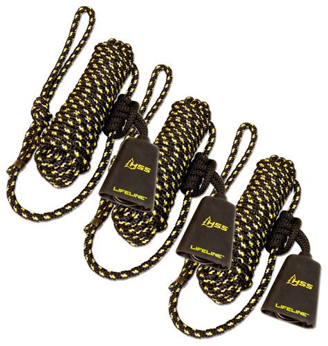 HSS Lifeline 30' W/single Carabiner 3PK