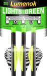 Lumenok Xbow Arrow 20" Carbon GRN Lighted Crescent Nock 3PK