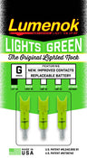 Lumenok Lighted Nock Xbow GRN Crescent Easton Carbon 3PK