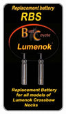 Lumenok Replacement Battery FOR Lighted Bolt Nock 2PK