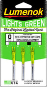 Lumenok Lighted Nock X-series Green 3PK