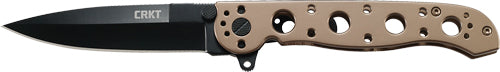 Crkt M16-03bk 3.5" Plain Edge Spear Point Black Blade Bronze
