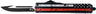 Templar Knife Slim OTF Back THE RED 3.1" BLK Drop Point