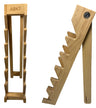 Abkt Wood Knife Display Stand Holds 6 Knives W/abkt Logo