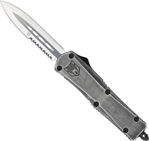Cobratec Medium FS3 OTF Stone Wash 3" D2 Dagger 1 Side Srrtd