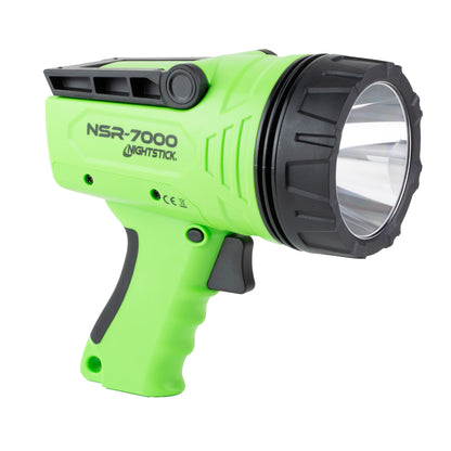 Nightstick NSR-7000, Rechargeable Handheld Light, Matte Finish, Green, 2,000 Lumens, 200,000 Candela, Rechargeable