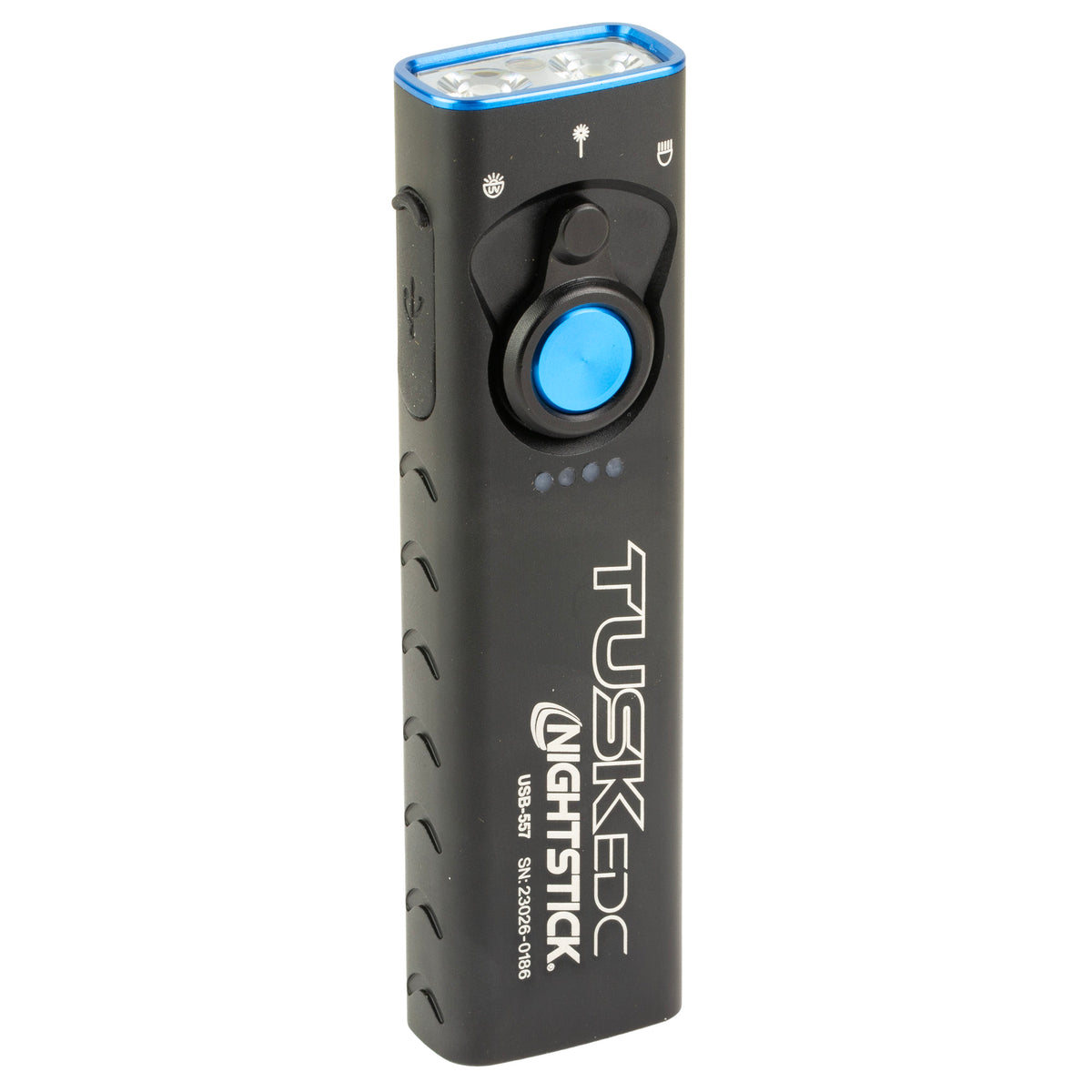 Nightstick USB-557, Rechargeable Handheld Light, Anodized Finish, Black, 1,700 Lumens, 1,390 Candela, Rechargeable