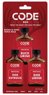 Code RED Deer Lure Bucks-n- Does Triple Pack 2FL Oz/ea