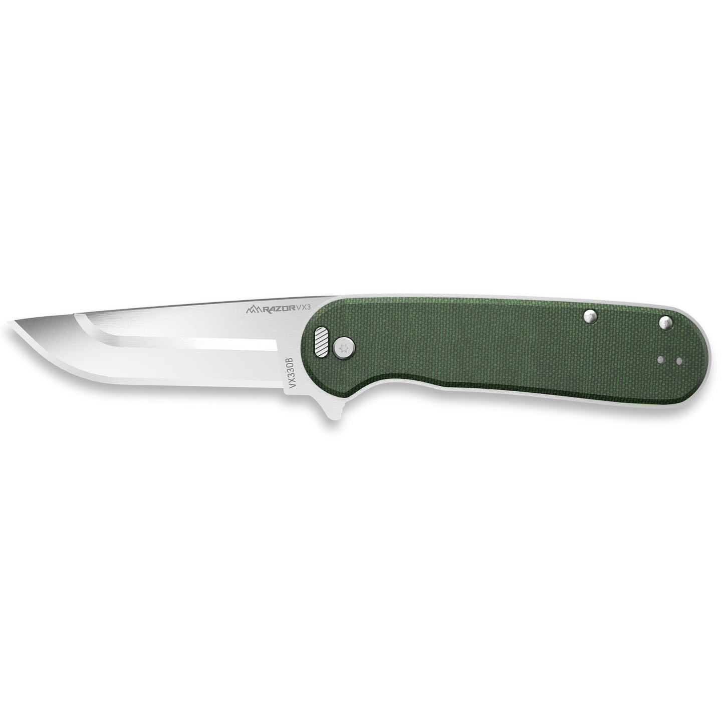 OD Edge Razor VX3 Micarta Green SS
