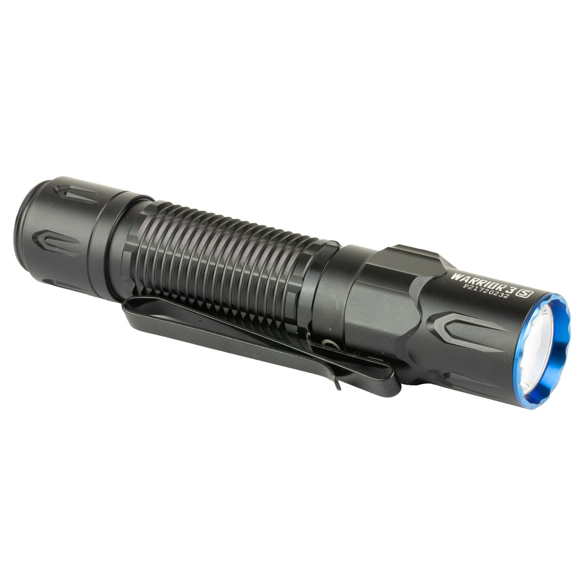 Olight Warrior 3S, Rechargeable Handheld Flashlight, 2,300 Lumens, Black