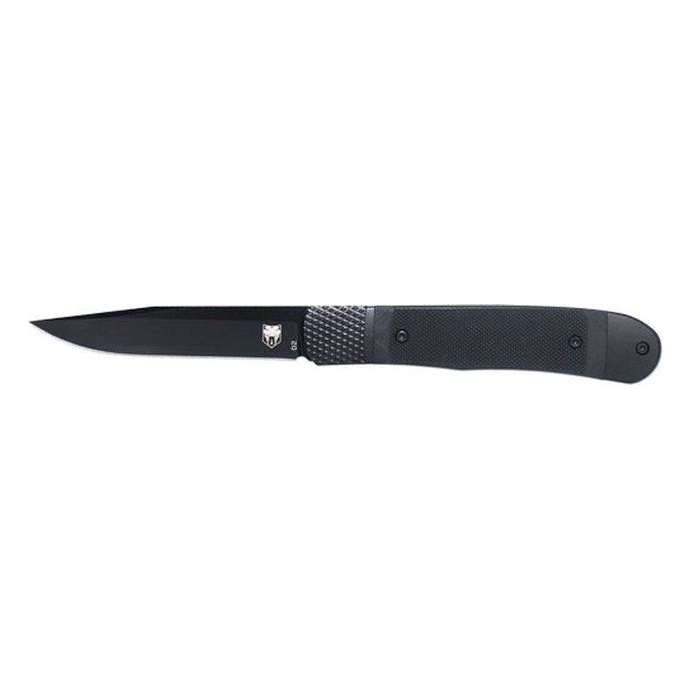 Cobratec Trapper Hidden Release 3.12" Black G-10 Hndle