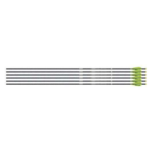 Easton 4MM EMJ Match Grade 340 6-pack W/ 3" AAE Hybrid Vanes<