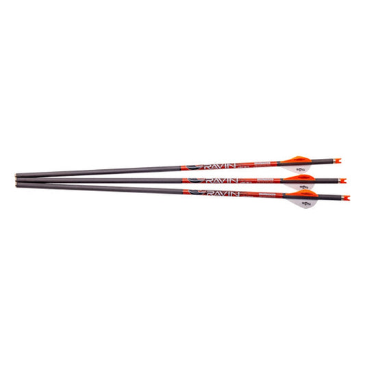 Ravin Xbow Arrow Carbon W/2" Offset Vanes 400gr .003" 3PK