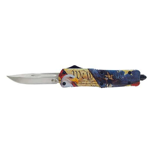 Templar Knife Large OTF Eagle 3.5" Silver Drop Point