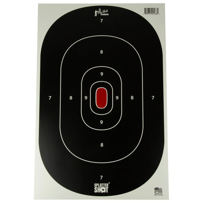 Pro-Shot Products Splatter Shot, Silhouette Insert, 12"x18", 8 Pack, Orange/Black