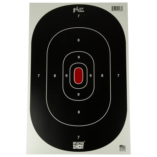 Pro-Shot Products Splatter Shot, Silhouette Insert, 12"x18", 8 Pack, Orange/Black