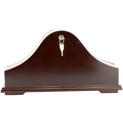 PS Products PS Products, Concealment Mantle Clock, Fits Medium to Large Handguns, Mahogany Wood