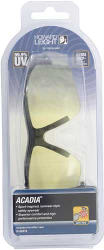 Howard Leight Acadia Glasses Black Frame/amber Lens