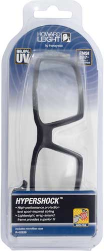 Howard Leight Hypershock Glasses Black Frame/clear Lens