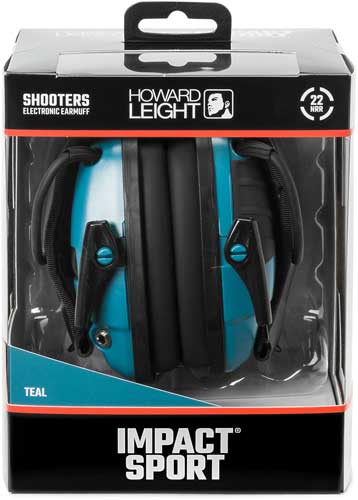 Howard Leight Impact Sport Teal Electronic Muff Nrr22