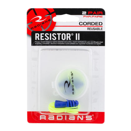 Reusable Cord Earplugs 2 PR PK Blue