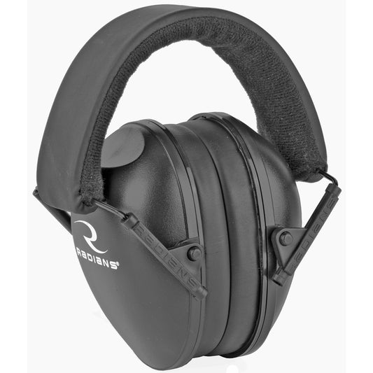 Radians Lowset Compact Earmuff, Black, NRR 21, Will Not Fit Adults - Ideal For Smaller Heads