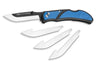 Outdoor Edge 3" Razor Lite EDC Folder Blue W/4 Blades