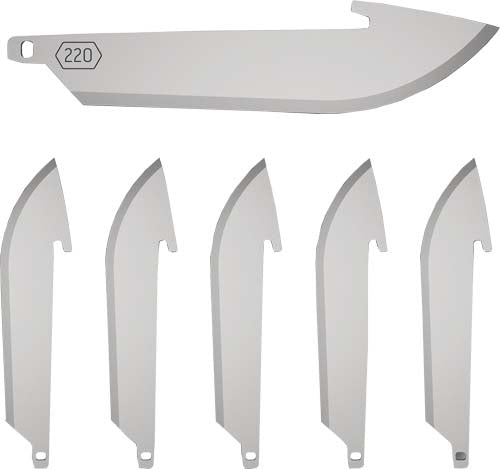 Outdoor Edge 2.2" Drop Point Blade Pack 6 SS Blades