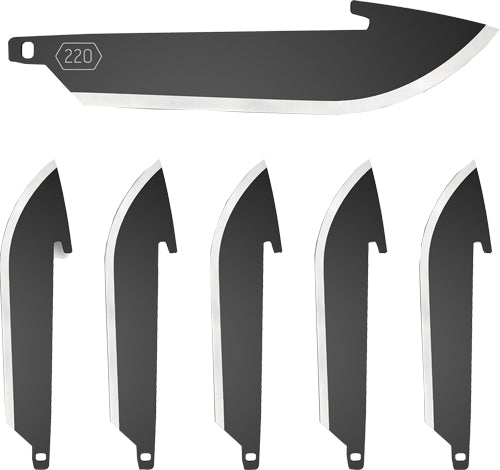 Outdoor Edge 2.2" Drop Point Blade Pack Black Blades 6-pack