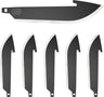 Outdoor Edge 2.2" Drop Point Blade Pack Black Blades 6-pack