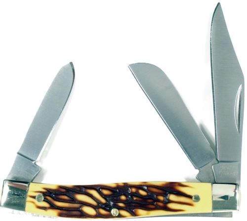 Ruko Folder 3.5" Simulated Deer Horn Handle Clamshell
