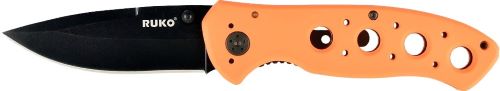 Ruko Folder 3.25" Blaze Orange Handle Clamshell