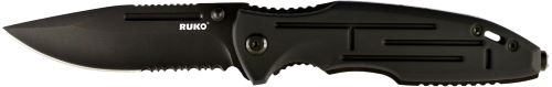 Ruko Folder Spring Assist 3.25" Aluminum Black Handle