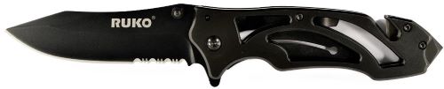 Ruko Folder TI Tactical Knife 3.3" Vented Titanium Handle