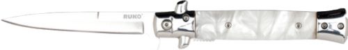 Ruko Folder Spring Assists 4" White Pearl Acrylic Handle