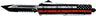 Templar Knife Small OTF Back THE RED 2.75" BLK Tanto Srrted