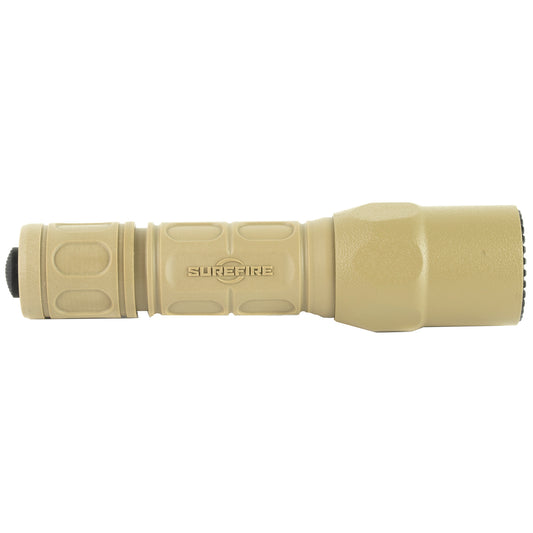 Surefire G2X Pro Flashlight, Dual-Output LED, 15/600 Lumens, Constant-On Click-Type Tailcap Switch, Tan