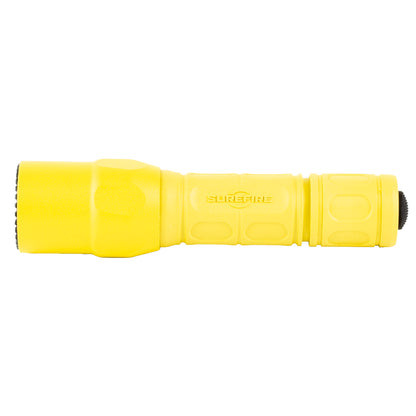 Surefire G2X Pro, Flashlight, Dual-Output LED 600/15 Lumens, Polymer Body, Aluminum Bezel, Yellow, Inlcudes Constant-On Click-Type Tailcap Switch