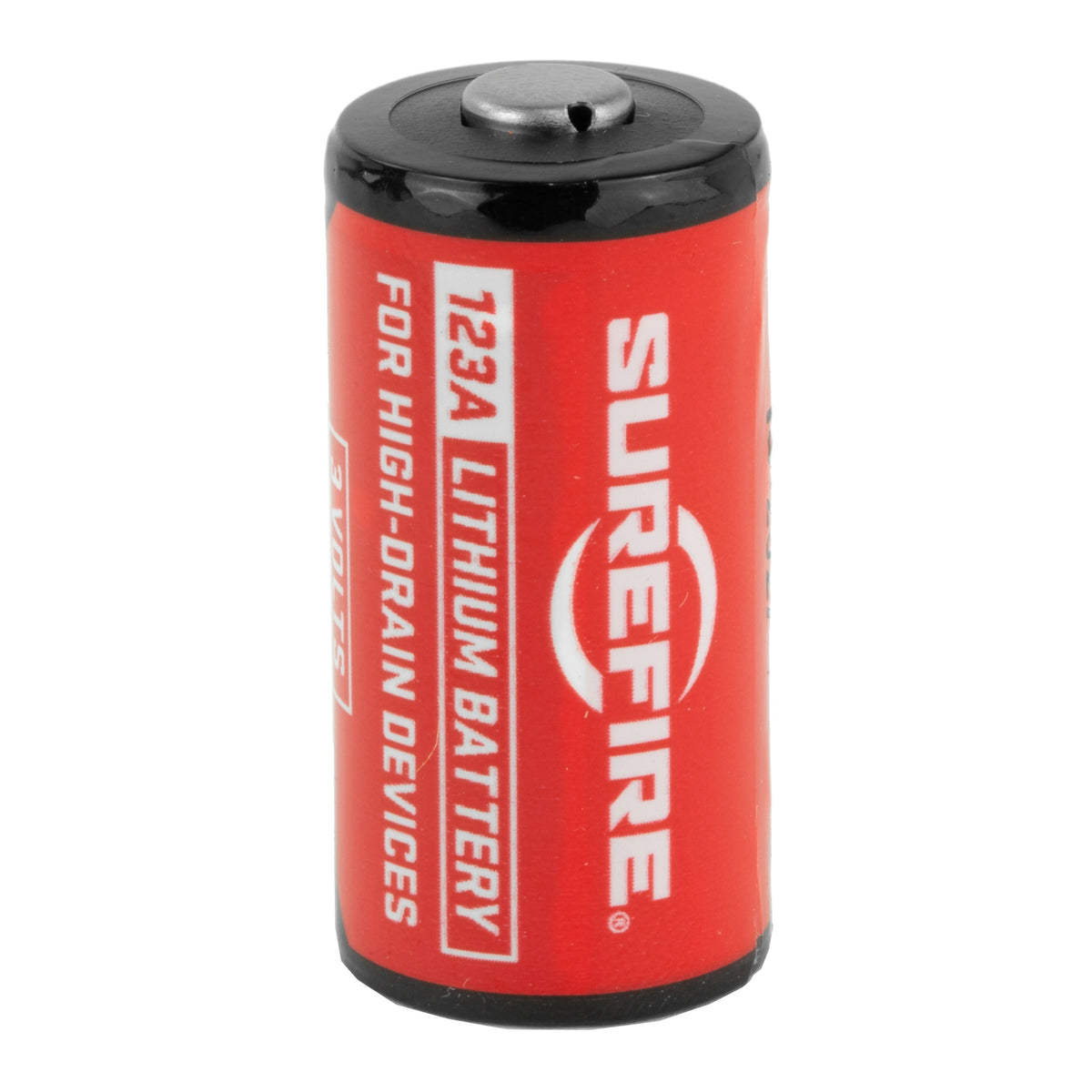 Surefire Battery, CR123A Lithium,12 Pack, Red