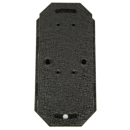 Skull Hooker Shoulder Flush Mount, Large, Powder Coat Finish, Black