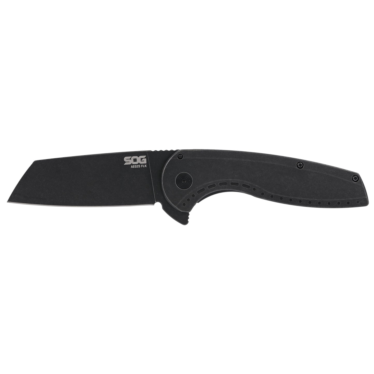 SOG Aegis FLK 3.25" Wharncliffe BLK